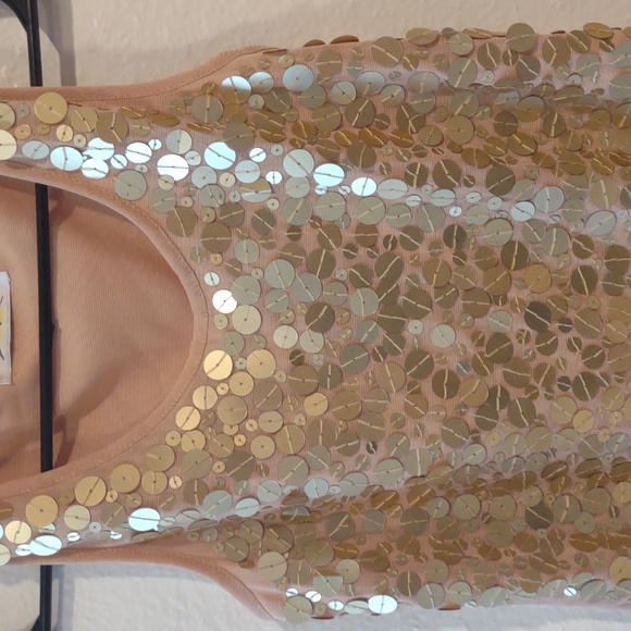 Y2k sequined mesh tank top - Picture 2 of 6